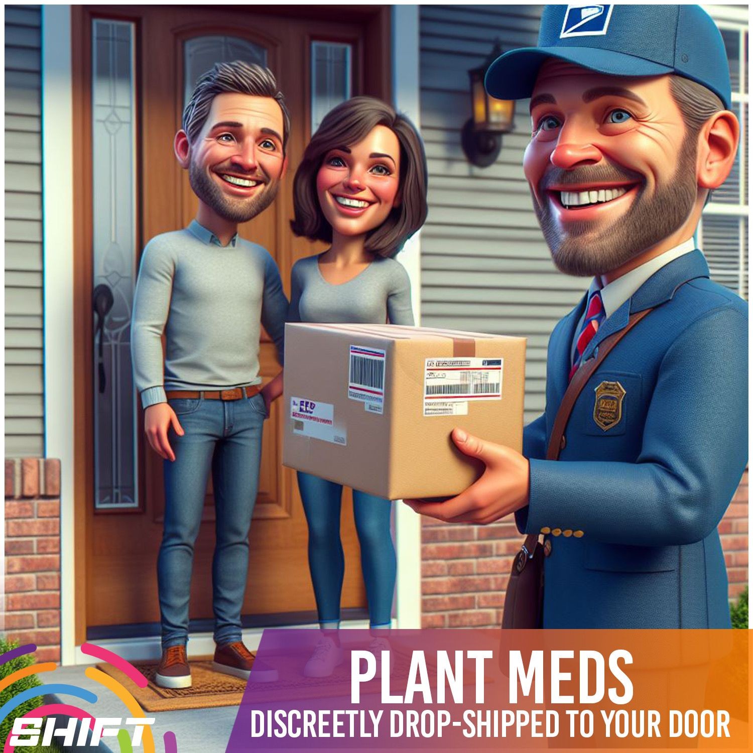 Plant Meds discreetly dropped shipped to your door 